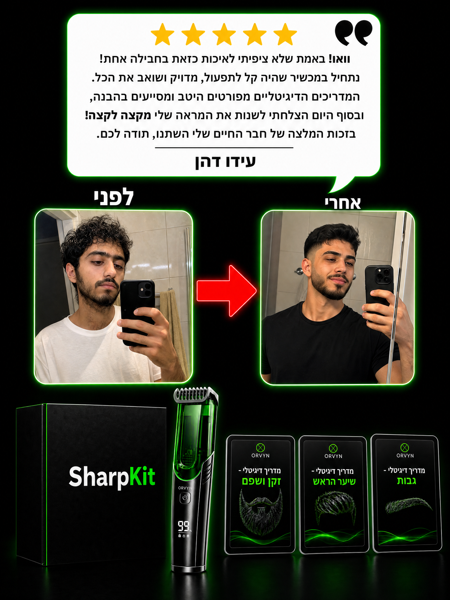 מארזי ™Sharpkit לגבר